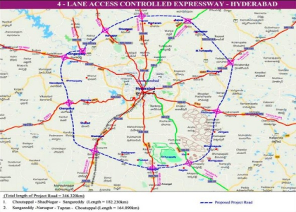 Hyderabad Regional Ring Road Map